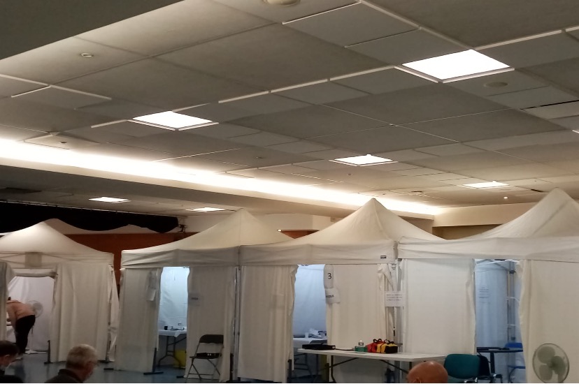 Ouverture d'un premier poste de TIG dans un centre de vaccination COVID 19 à Évry-Courcouronnes (91) - juin 2021