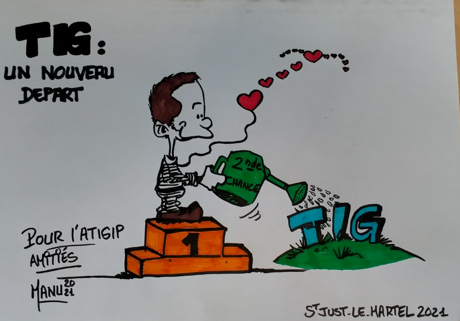 Caricature du travail d'intérêt général (octobre 2021)