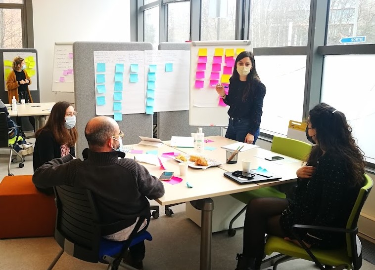 1re session d'intelligence collective au Lab 2D (février 2022)