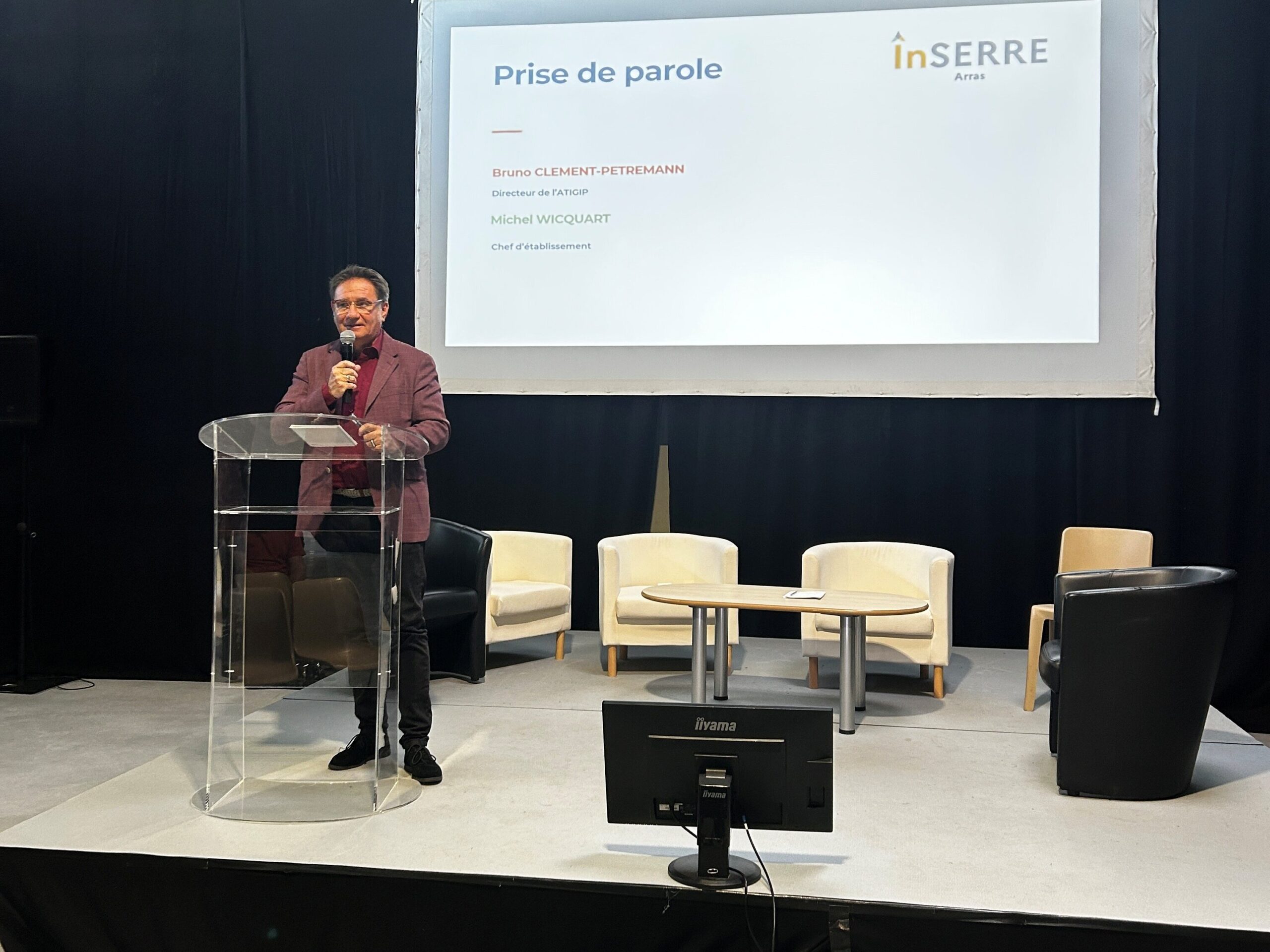 photo de Bruno Clément-Petremann lors d’un discours